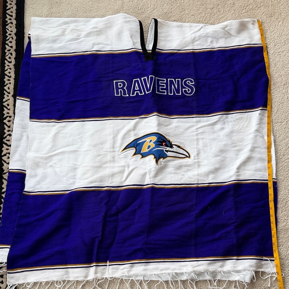 Ravens Purple and White Stadium Poncho